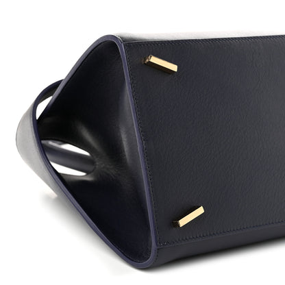 Salvatore Ferragamo Calfskin Small Hug Bag Midnight 9 of 10