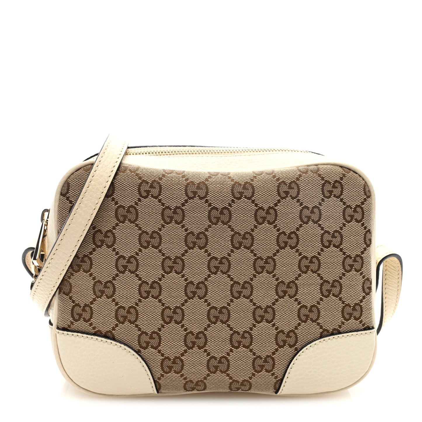 Monogram Dollar Calfskin Mini Bree Messenger Bag Beige Ebony Avoire
