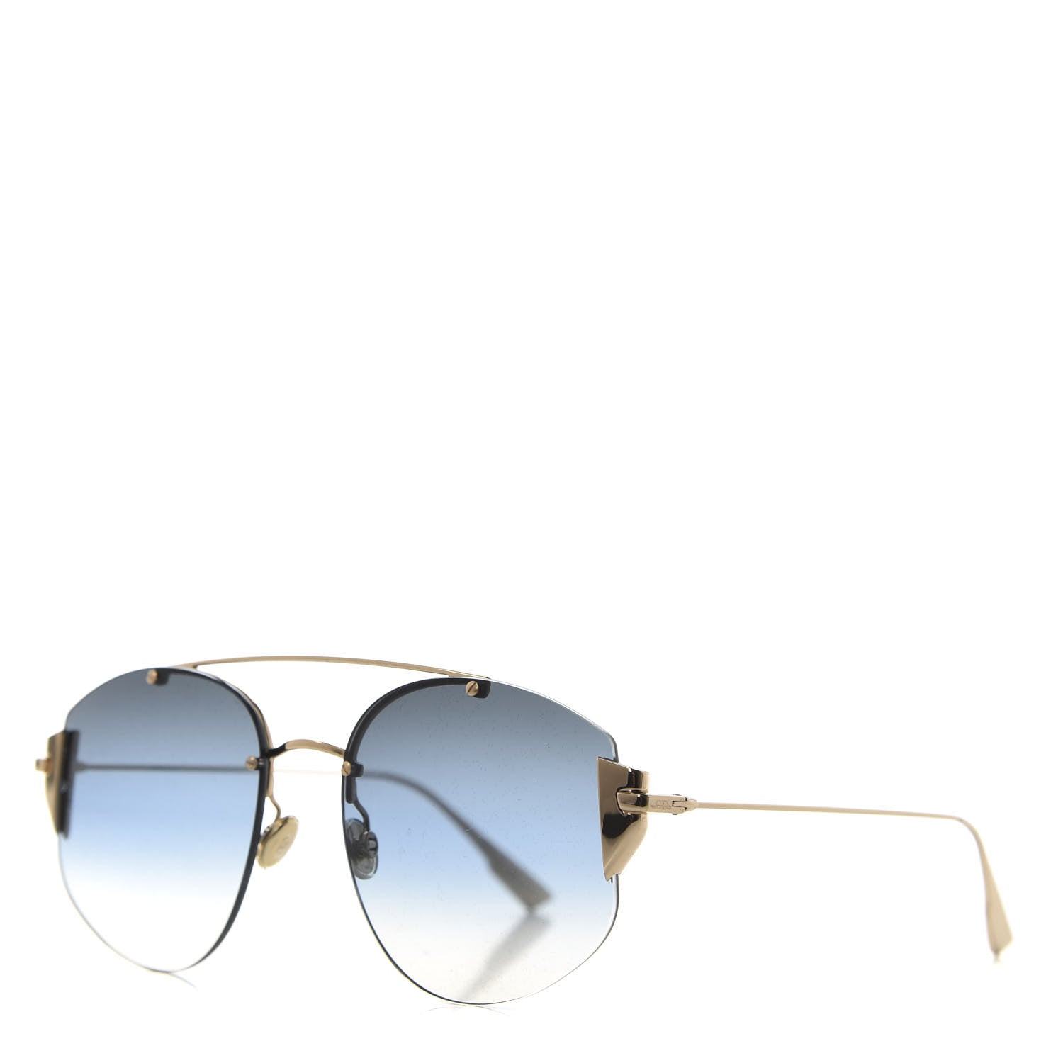 Christian Dior Metal Diorstronger Sunglasses Gold 1 of 7