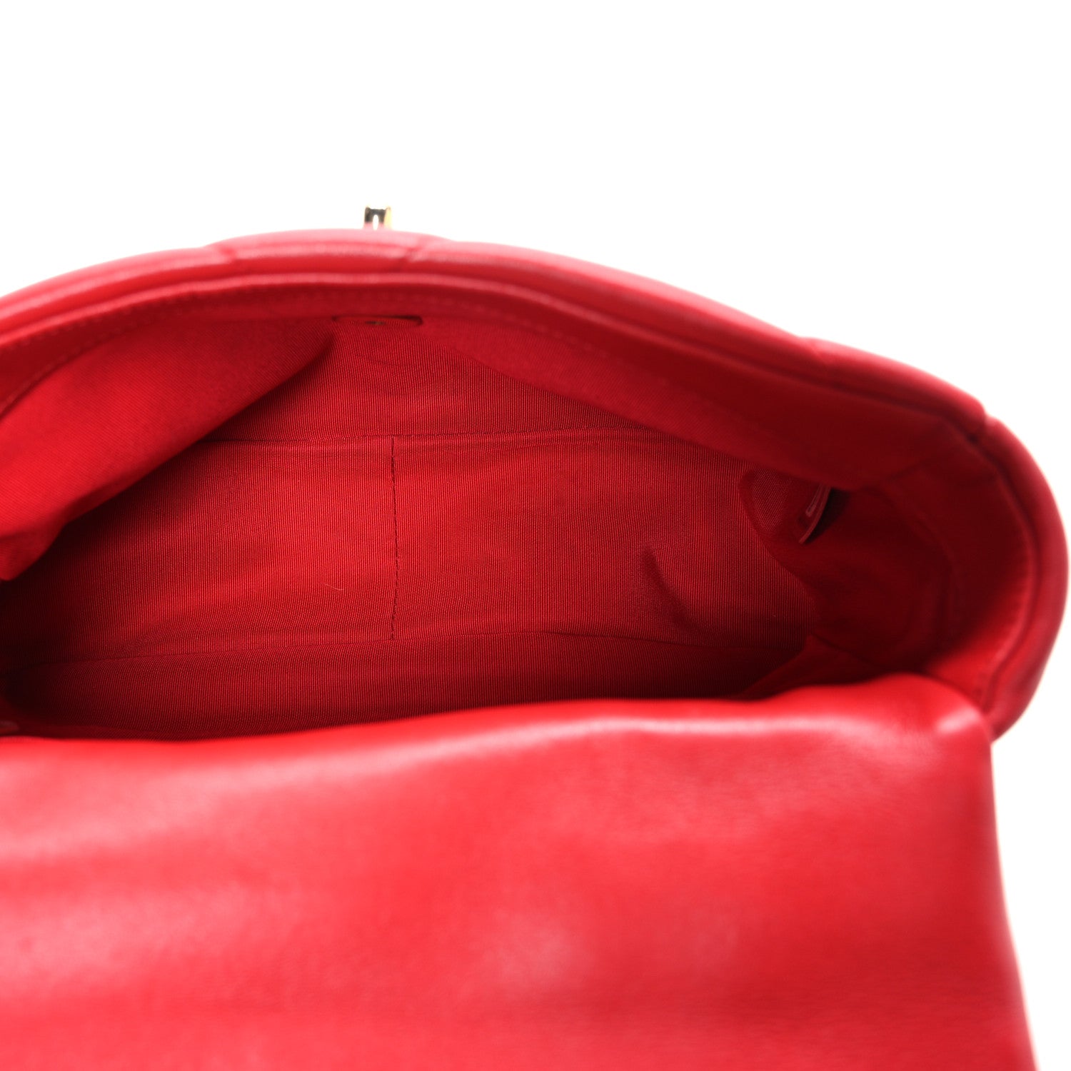 Chanel Lambskin Quilted Medium Chanel 19 Flap Red 5 of 10