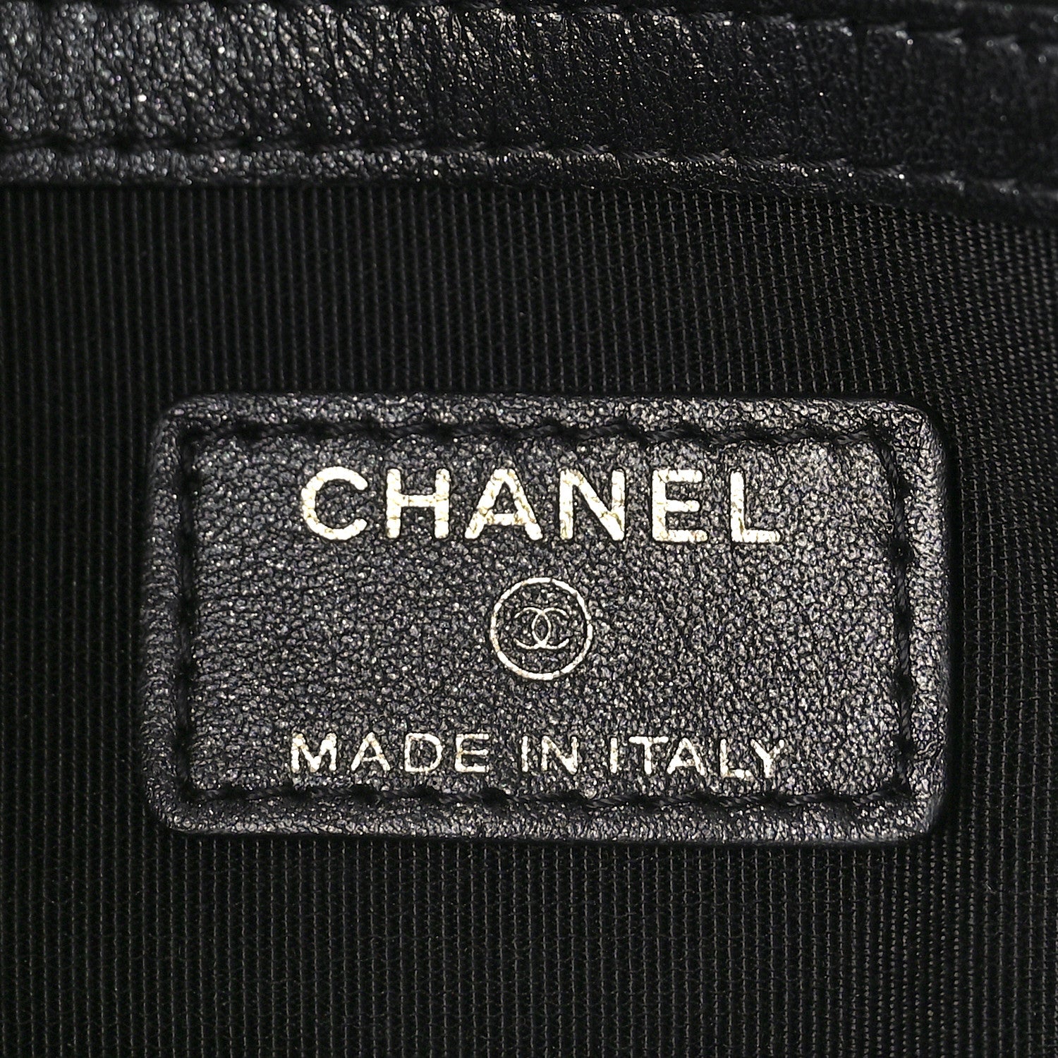 Chanel Shiny Lambskin Quilted Medium Double Case With Strap Black 6 of 9