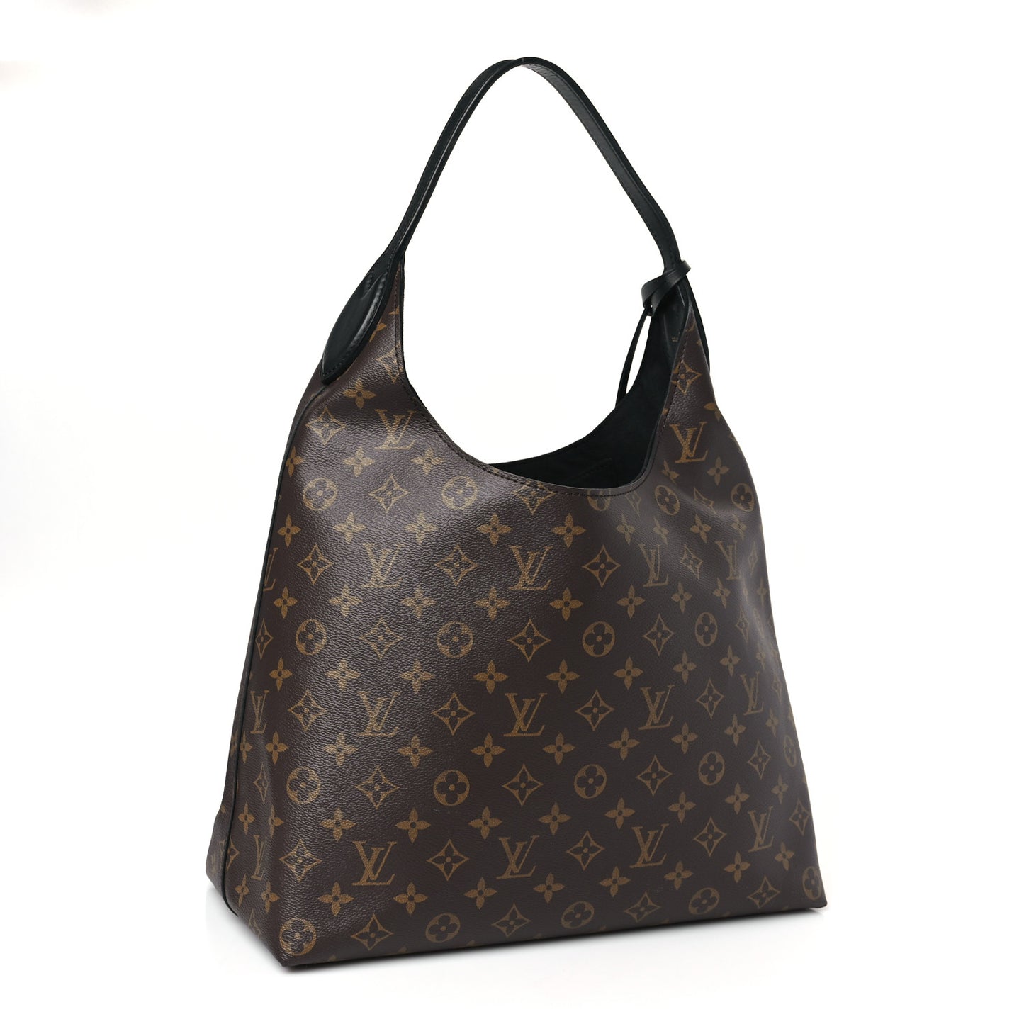 Monogram Flower Hobo Black