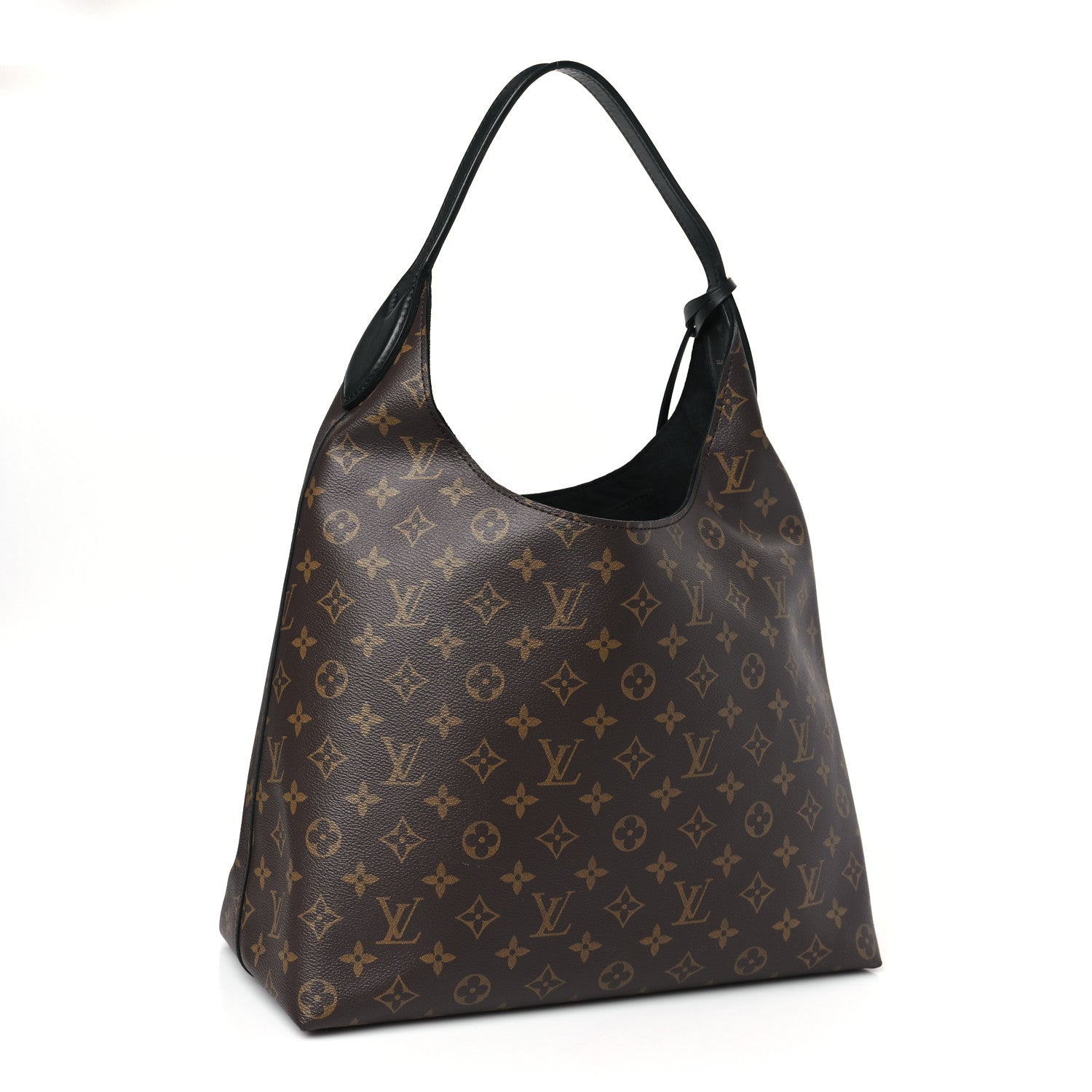 Louis Vuitton Monogram Flower Hobo Black 3 of 9