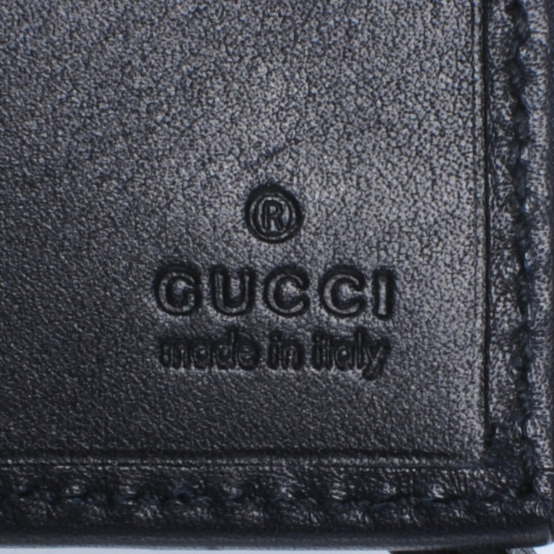 Monogram Calfskin Ladies Web Continental Wallet Beige Blue