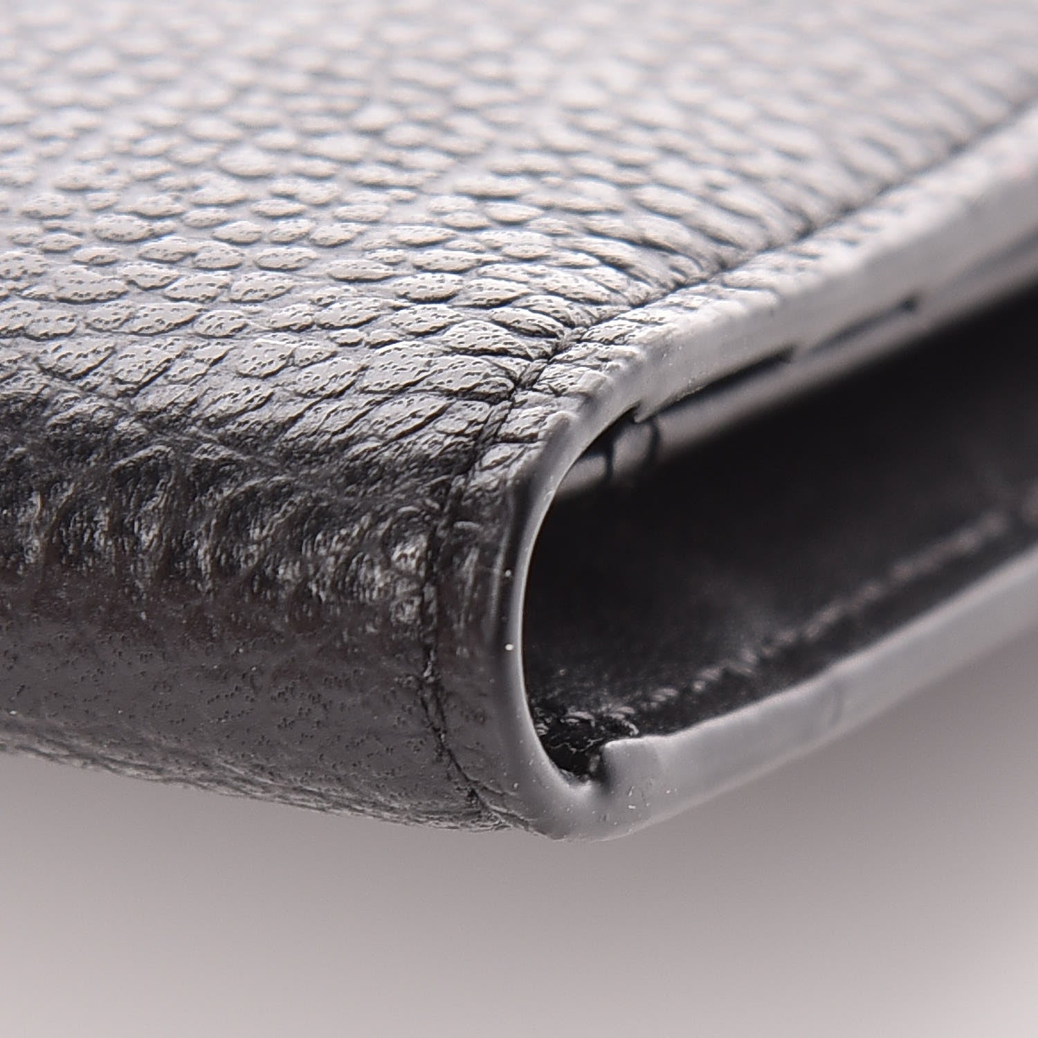 MCM Calfskin Bifold Long Wallet Black 5 of 9