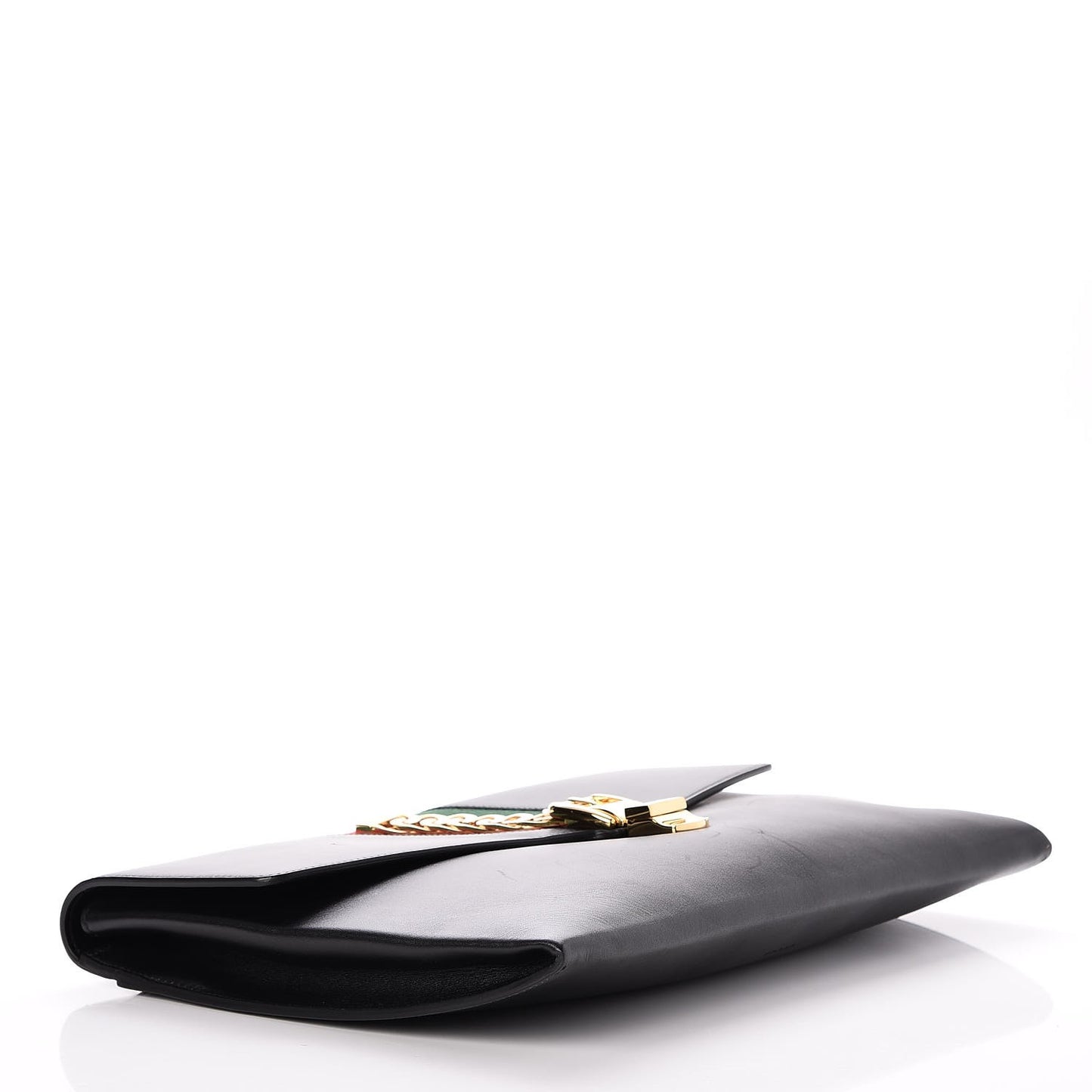 Calfskin Maxi Sylvie Clutch Black