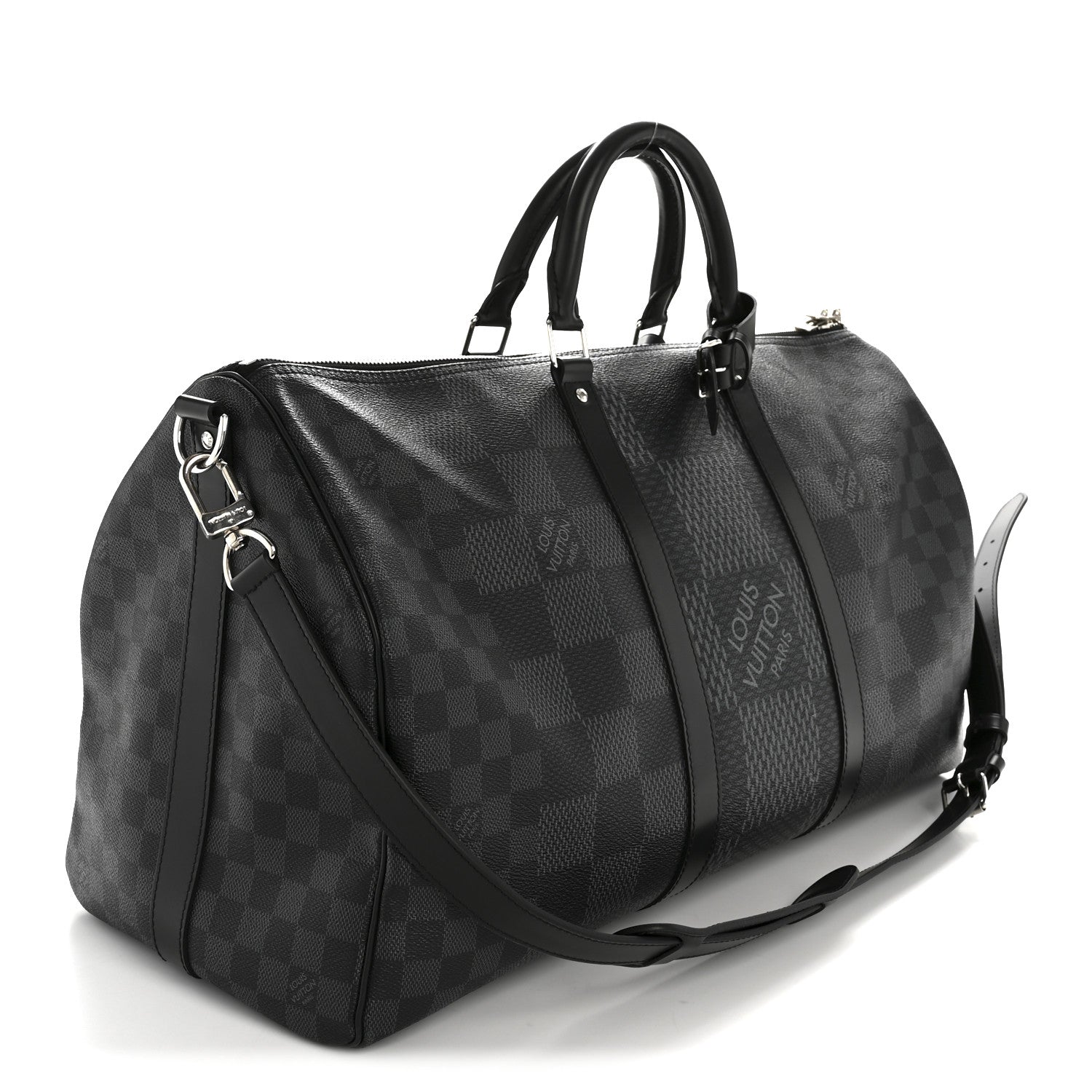 Louis Vuitton Damier Graphite 3D Keepall Bandouliere 50 1854625