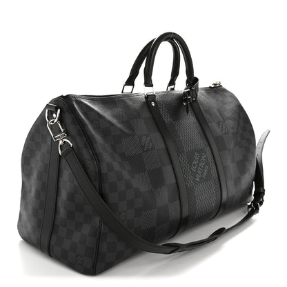 Louis Vuitton Damier Graphite 3D Keepall Bandouliere 50 2 of 12