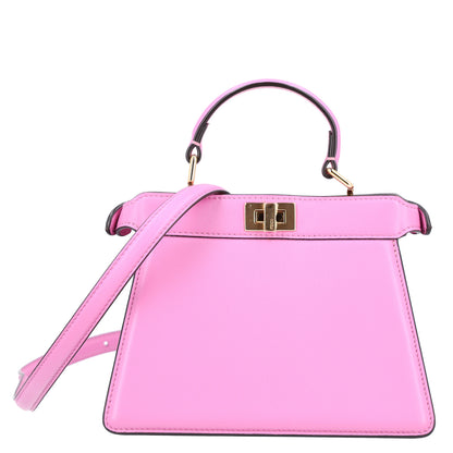 Fendi Shiny Nappa Petite Peekaboo I SEE U Satchel Rosa 1 of 9
