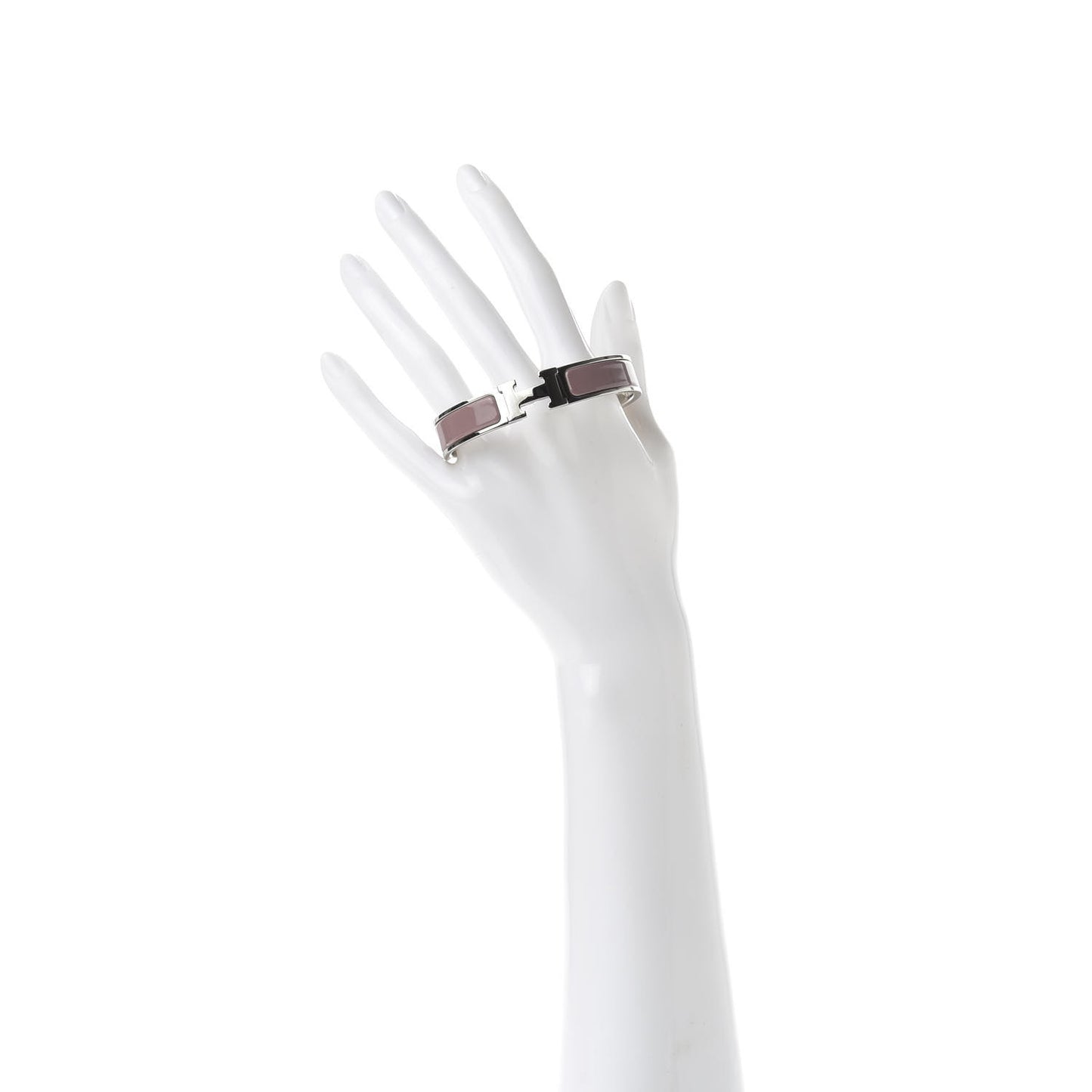 Enamel Narrow Clic Clac H Bracelet GM Dusty Rose