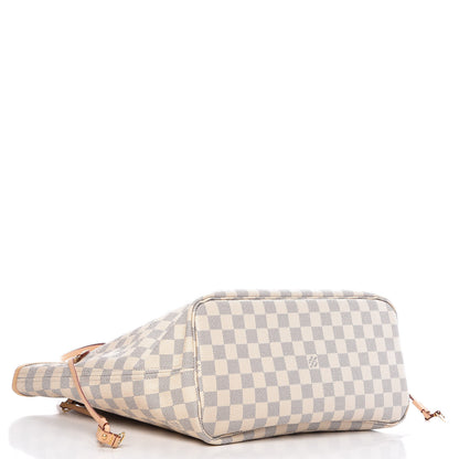 Louis Vuitton Damier Azur Neo Neverfull MM Rose Ballerine 4 of 11