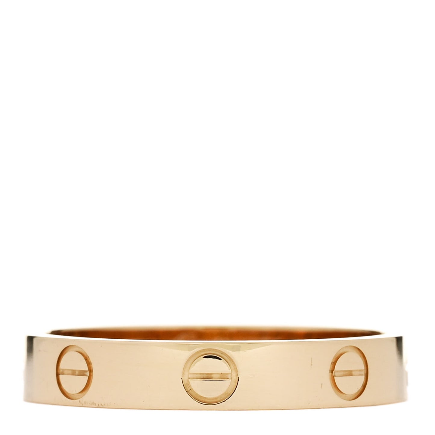 18K Yellow Gold 3.5mm LOVE Wedding Band Ring 58 8.5
