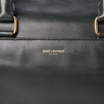Saint Laurent Calfskin Classic Duffle 6 Green 9 of 24