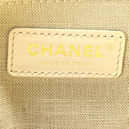 Chanel Mixed Fibers Small Deauville Tote Yellow 7 of 11