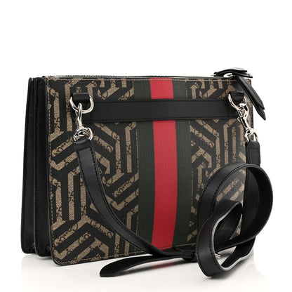 Gucci GG Supreme Monogram Caleido Web Messenger Beige Ebony 2 of 12
