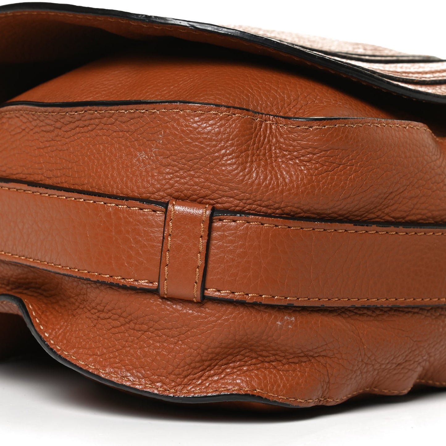 Calfskin Medium Marcie Round Crossbody Bag Tan
