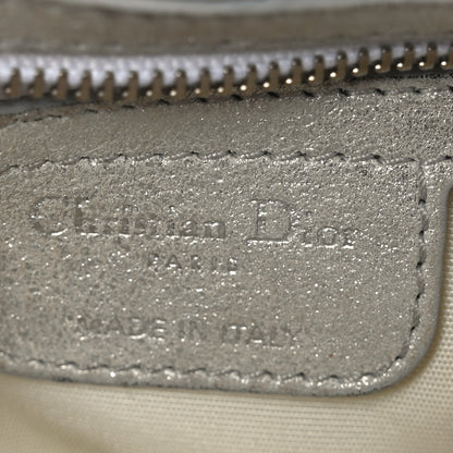 Christian Dior Metallic Lambskin Cannage Small Rendezvous Flap Silver 6 of 9