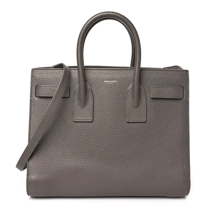 Saint Laurent Grained Calfskin Small Sac De Jour Dark Anthracite 1 of 13