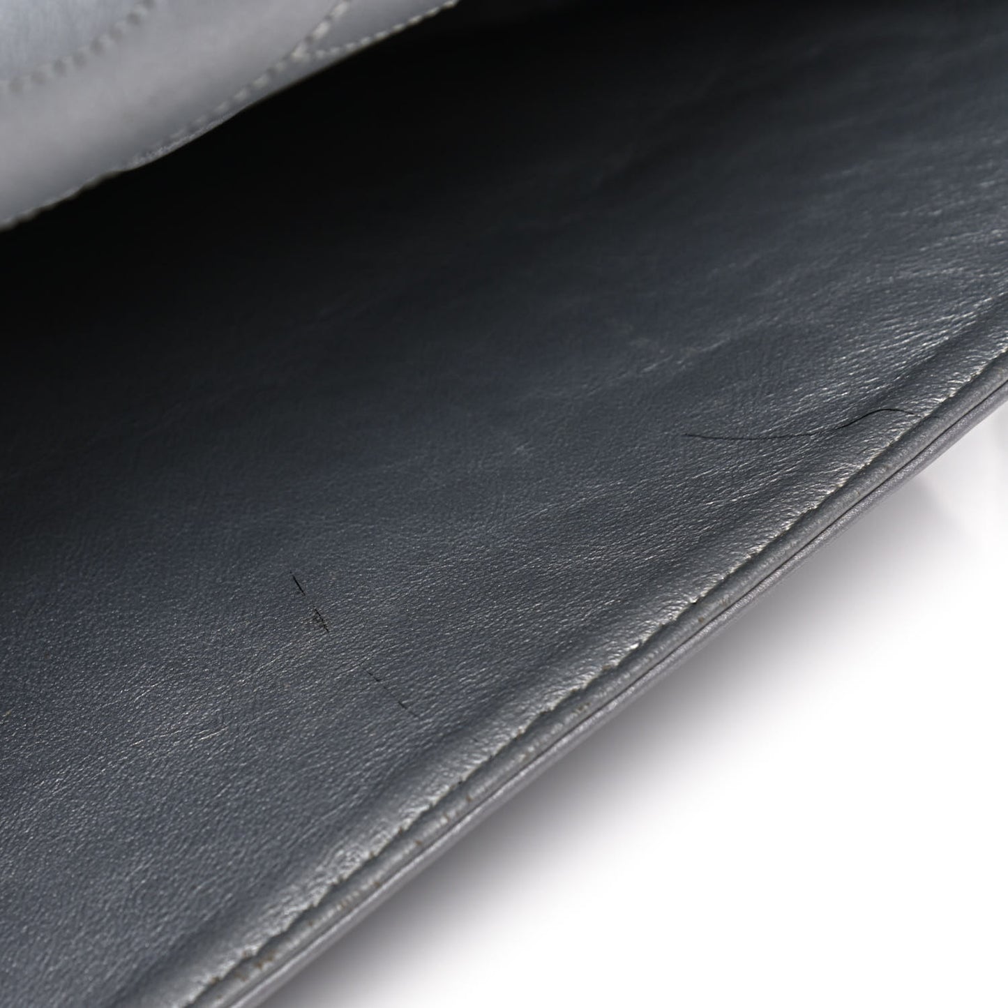 Metallic Aged Calfskin Quilted 2.55 Reissue 227 Flap Silver