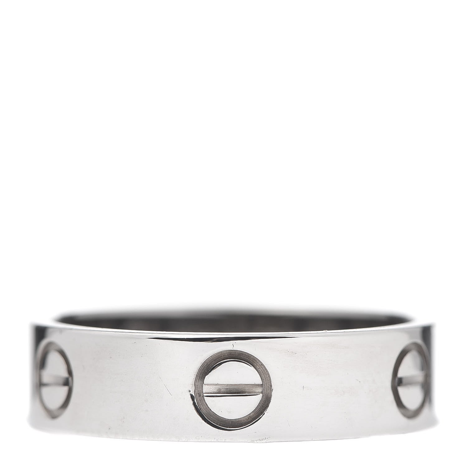 Cartier 18K White Gold 5.5mm LOVE Ring 59 8.75 1 of 4