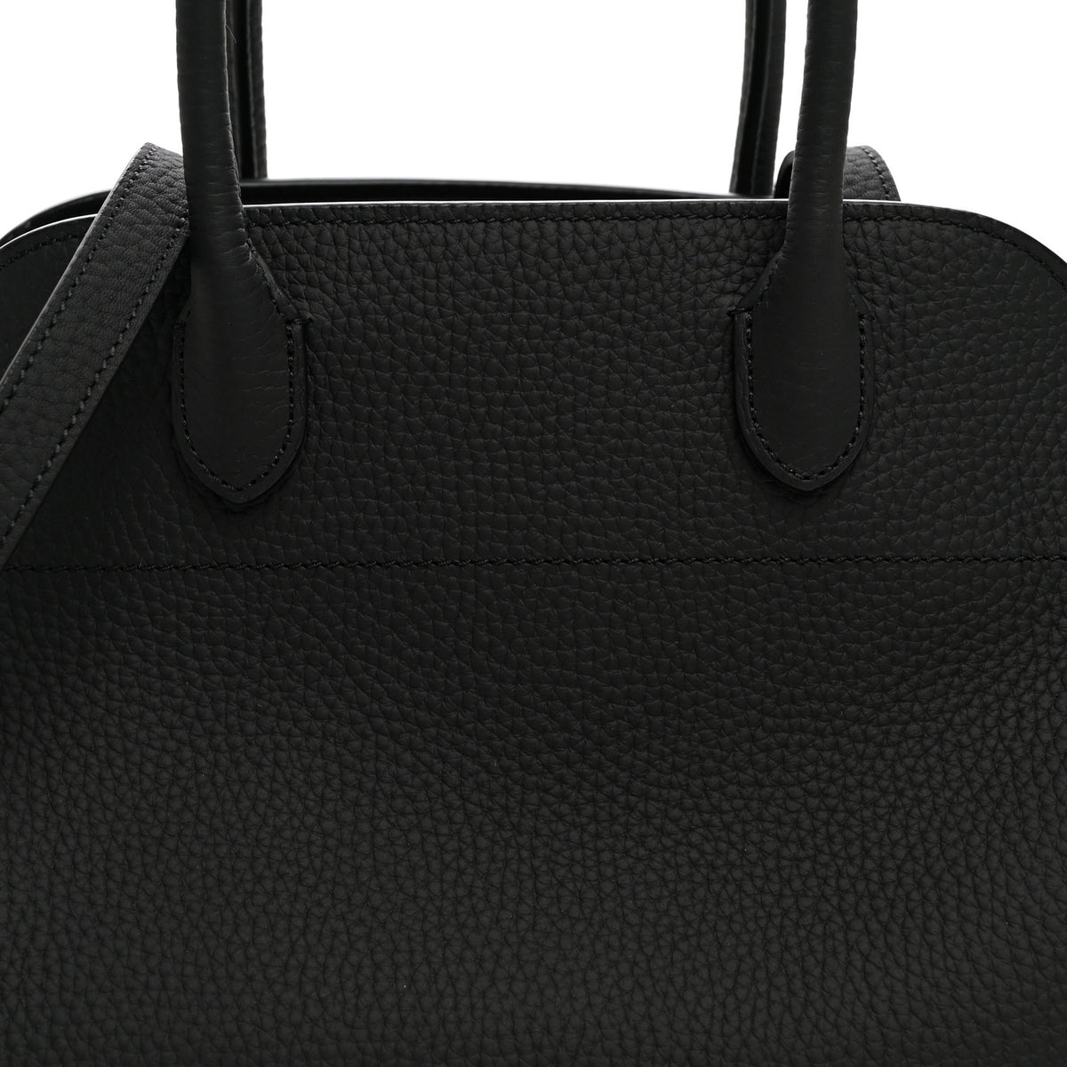 The Row Grained Calfskin Soft Margaux 10 Bag Black 7 of 9