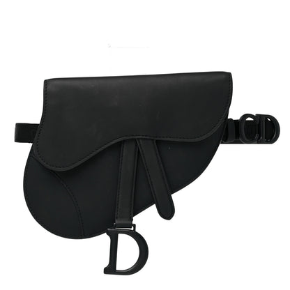 Christian Dior Ultra Matte Calfskin Saddle Belt Bag Black 1 of 11