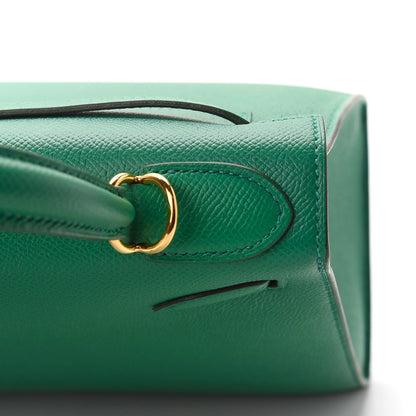 Hermes Epsom Kelly Sellier 28 Vert Vertigo 12 of 38