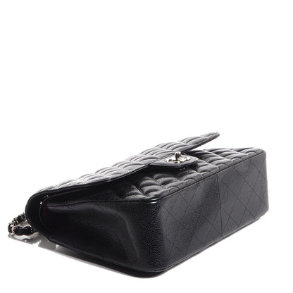 Chanel Caviar Quilted Jumbo Double Flap Black 4 of 7