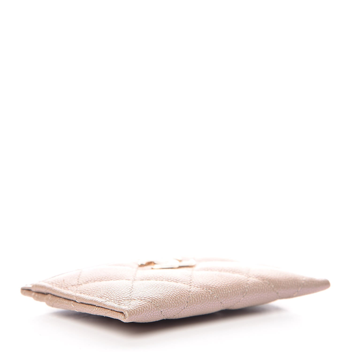 Chanel Iridescent Caviar Quilted Card Holder Beige 4 of 11