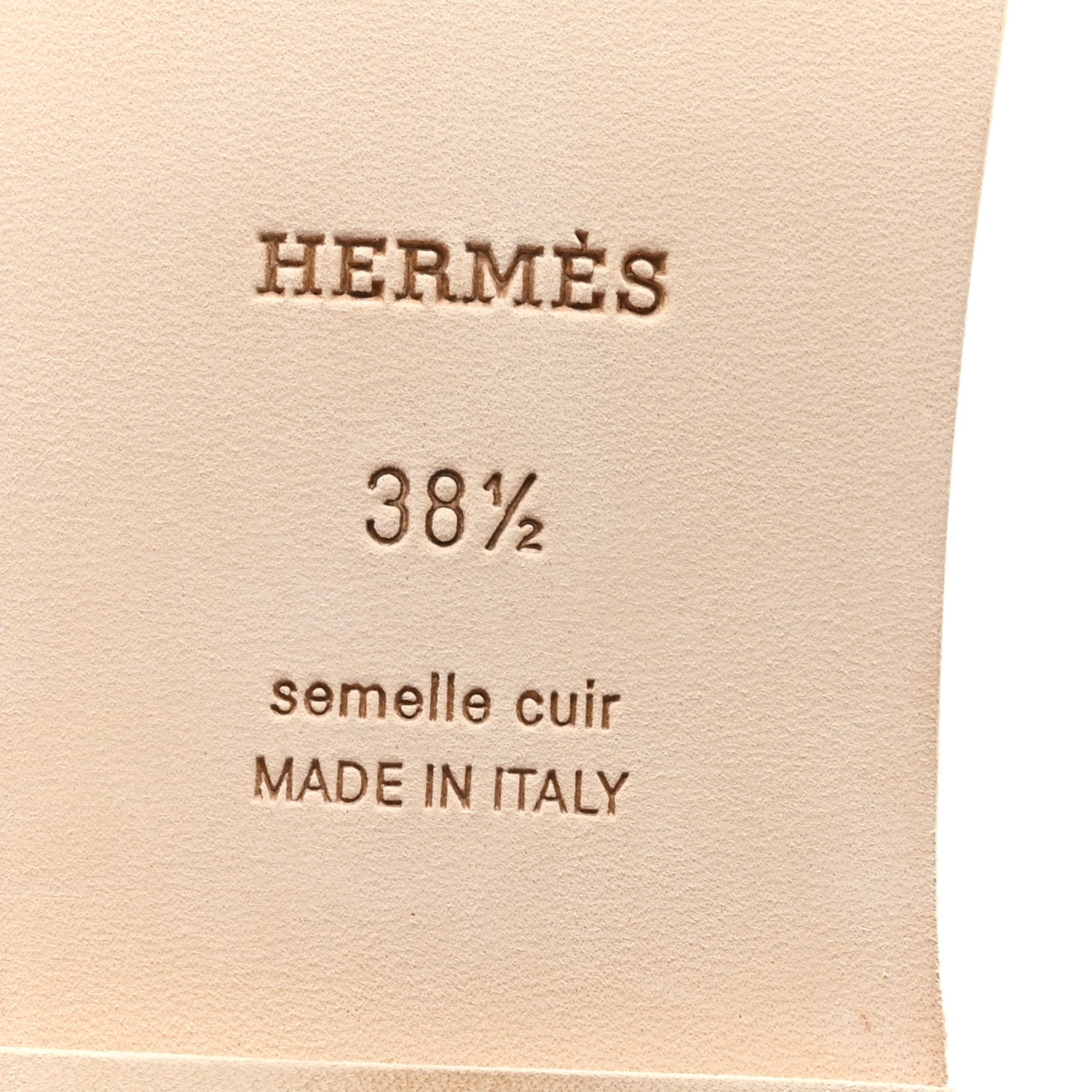 Hermes Epsom Oran Sandals 38.5 Vert Jade 7 of 10