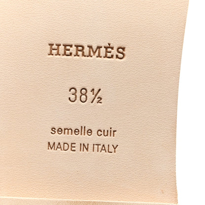 Hermes Epsom Oran Sandals 38.5 Vert Jade 7 of 10