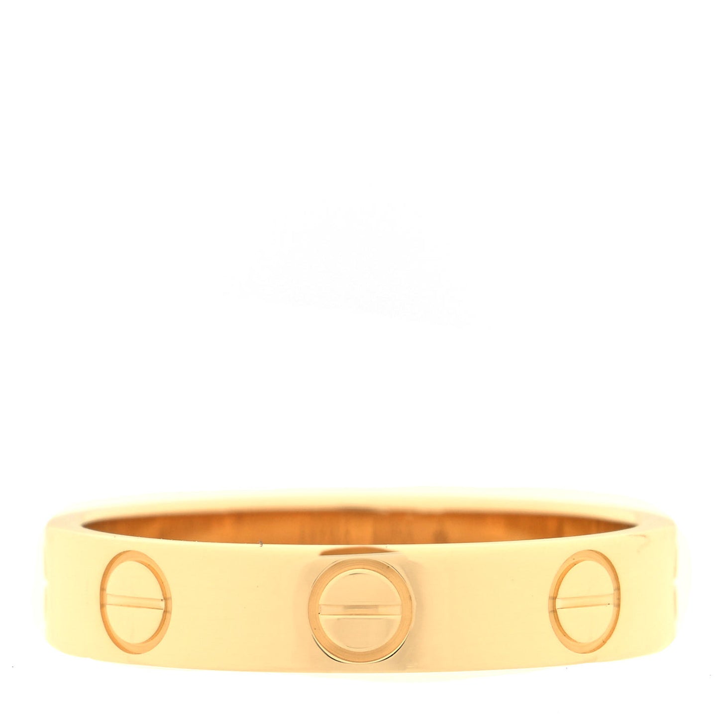 18K Yellow Gold 3.5mm LOVE Wedding Band Ring 49 4.75