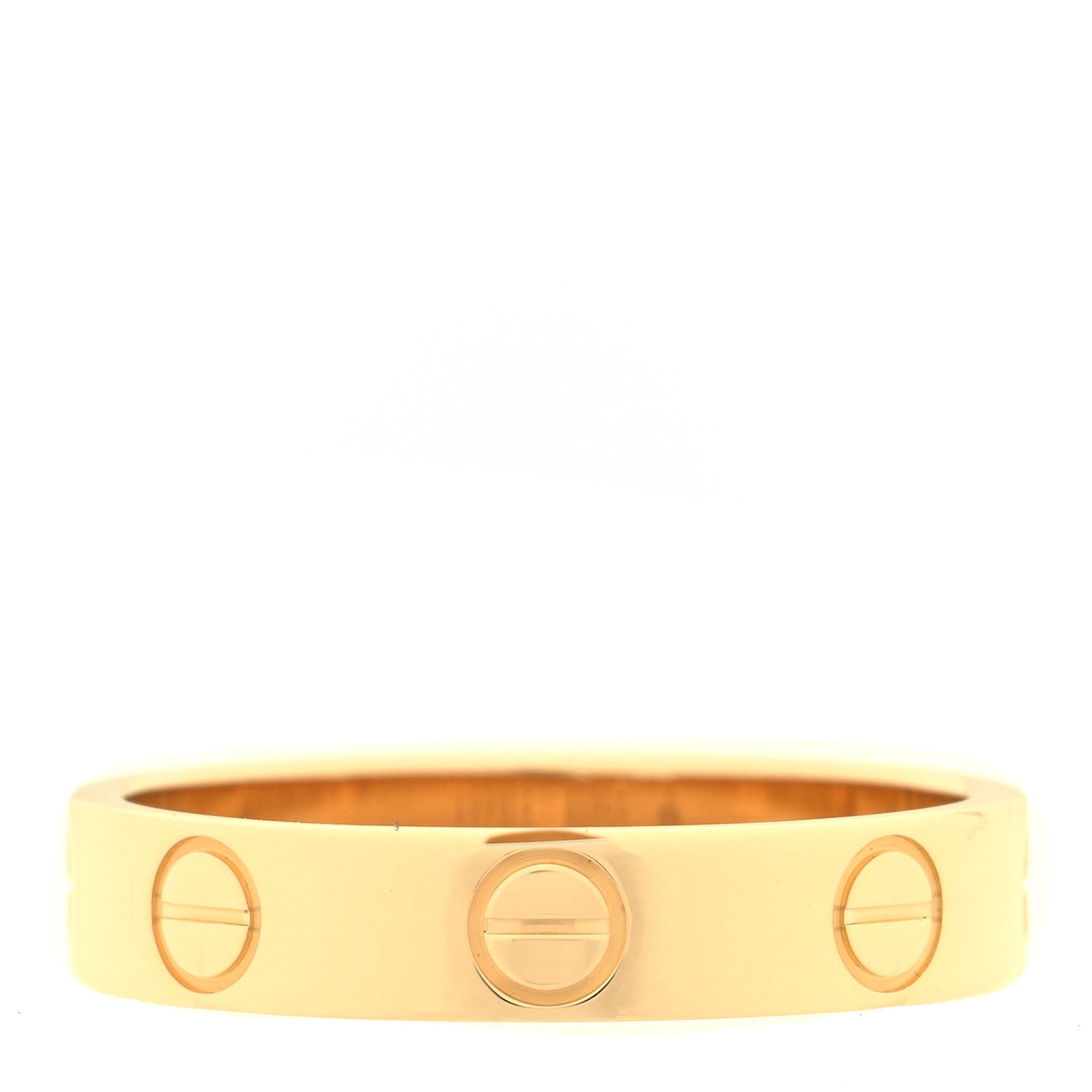 Cartier 18K Yellow Gold 3.5mm LOVE Wedding Band Ring 49 4.75 3 of 4