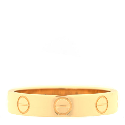 Cartier 18K Yellow Gold 3.5mm LOVE Wedding Band Ring 49 4.75 3 of 4