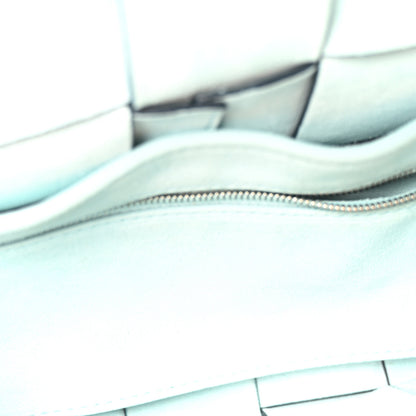 Bottega Veneta Lambskin Maxi Intreccio Small Cassette Crossbody Bag Ardoise Glacier 5 of 9