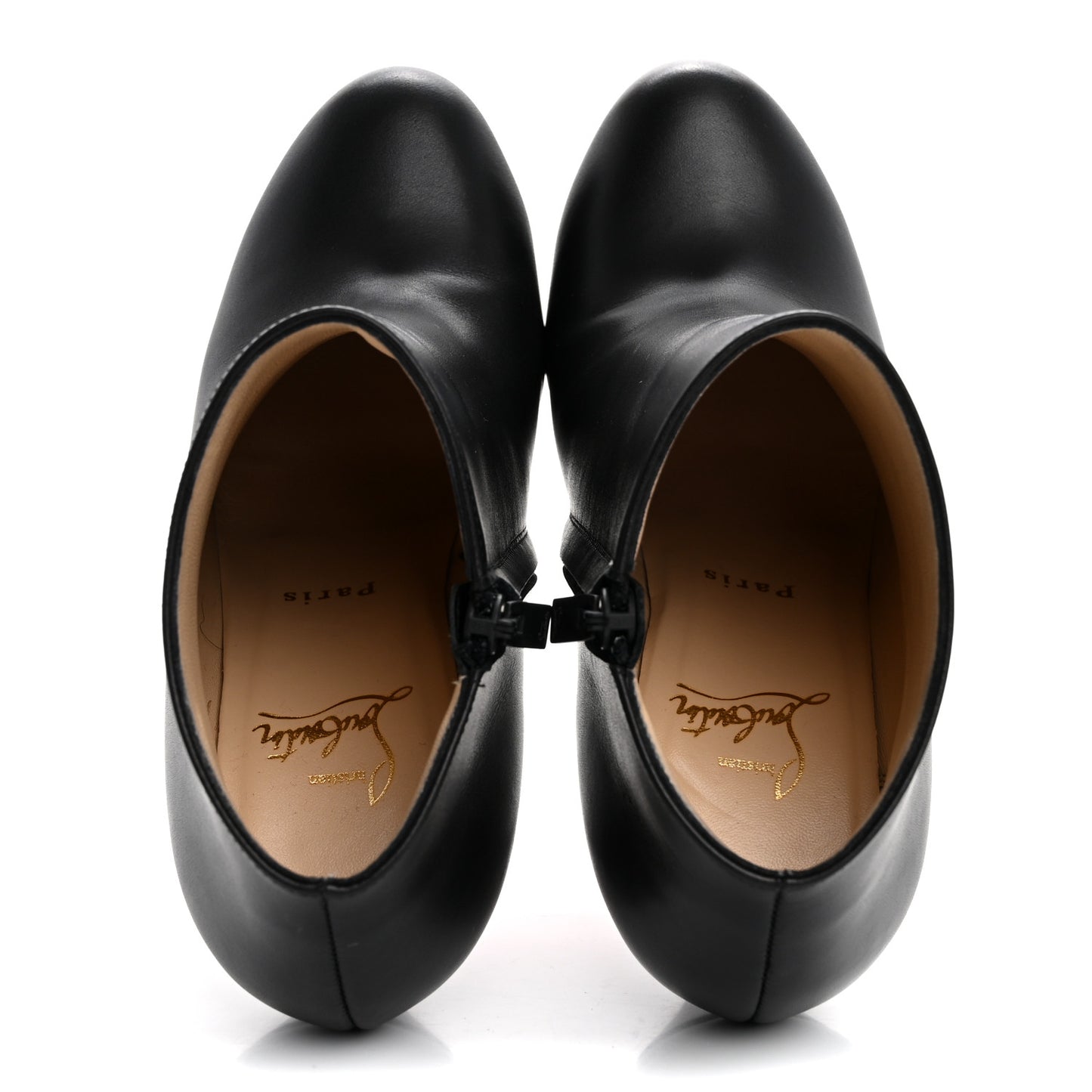 Calfskin Belle 100 Ankle Boots 37 Black