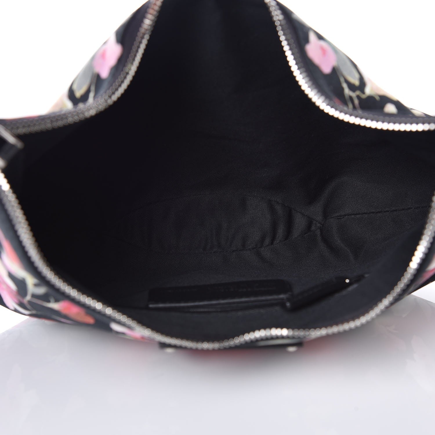 Alexander McQueen Silk Floral Print De Manta Clutch Black 5 of 7