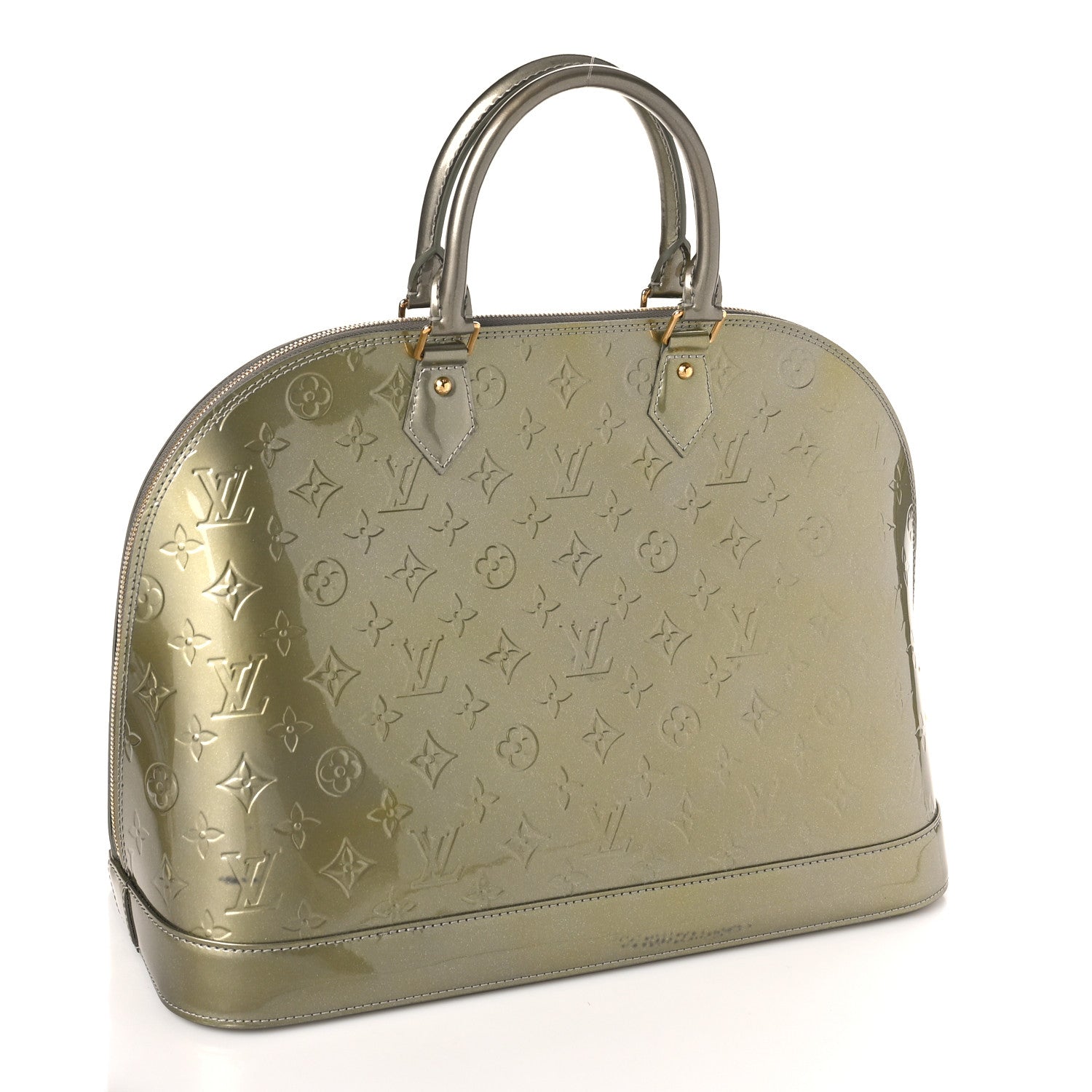 Louis Vuitton Vernis Alma GM Gris Art Deco 3 of 8