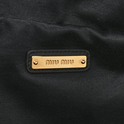Miu Miu Velvet Matelasse Belt Bag Black 5 of 12