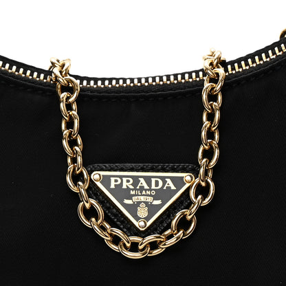 Prada Nylon Re-Edition 2005 Shoulder Bag Black 9 of 11