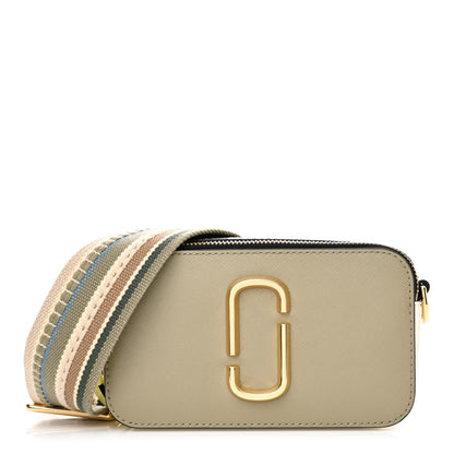 Marc Jacobs Saffiano Small Snapshot Camera Bag Silver Sage Multi 1 of 12