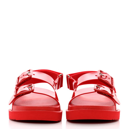 Gucci Rubber Mini Double G Womens Isla Dad Sandals 35 Maple Red 2 of 8