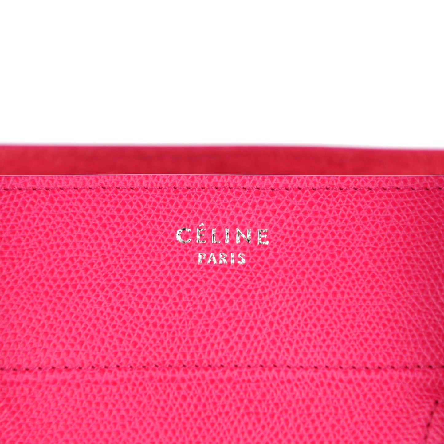 Grained Calfskin Medium Phantom Luggage Fuchsia
