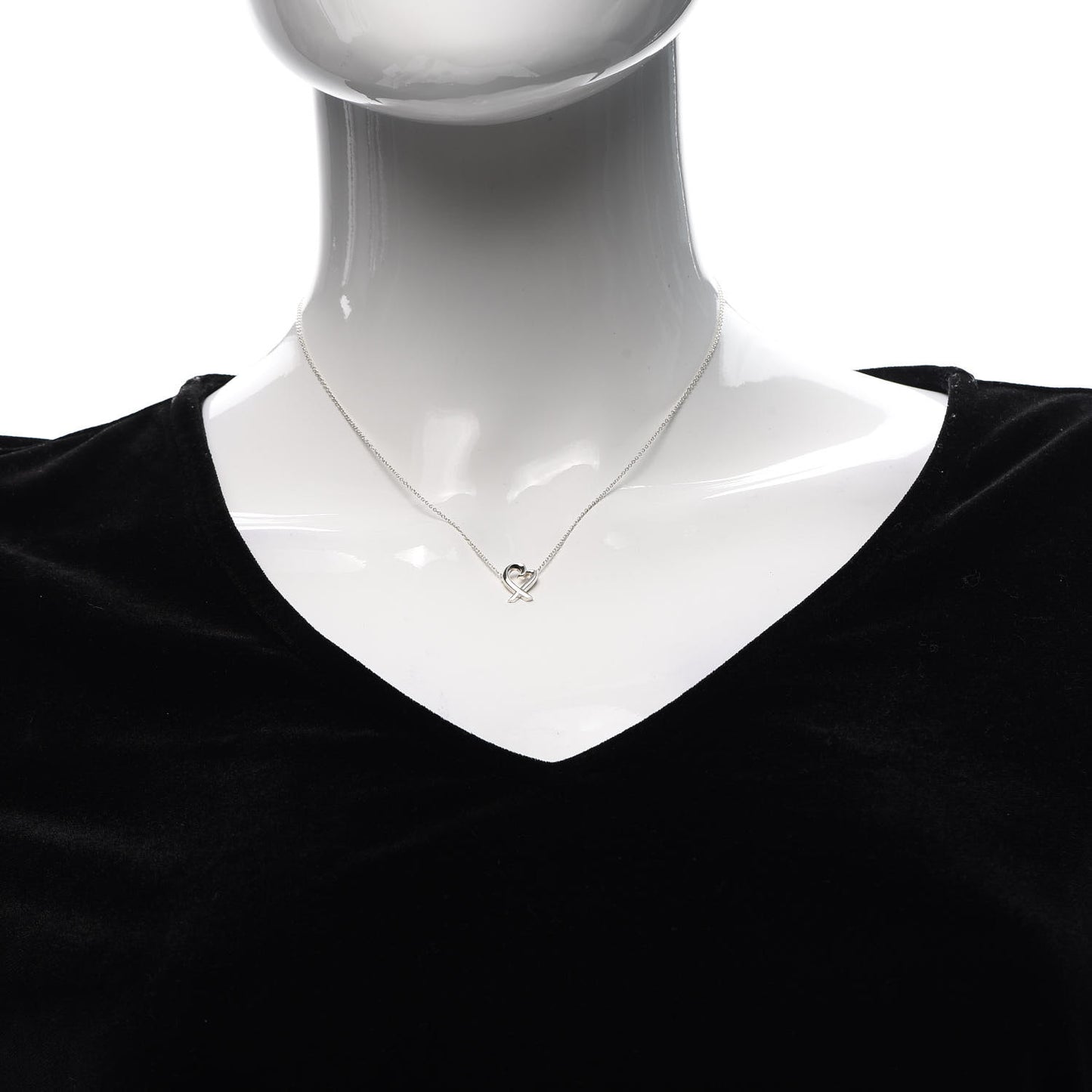 Sterling Silver Mini Paloma Picasso Loving Heart Pendant Necklace