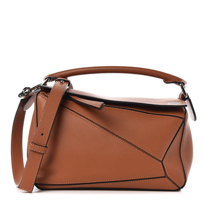 Loewe Calfskin Small Puzzle Bag Tan 1 of 8