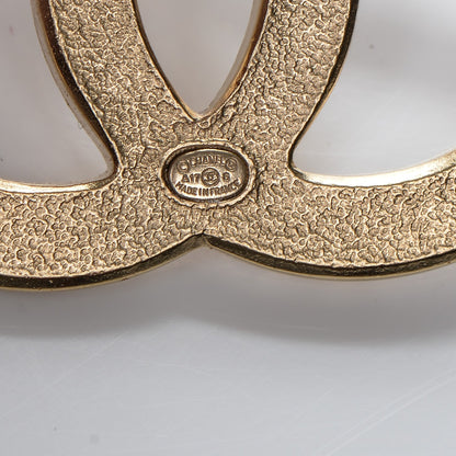 Chanel Crystal CC Single Clip On Earring Gold 4 of 4