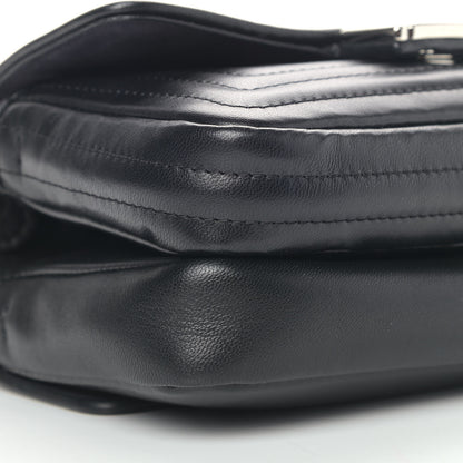 Fendi Shiny Nappa Trapuntata Micro Double Baguette Black 9 of 11