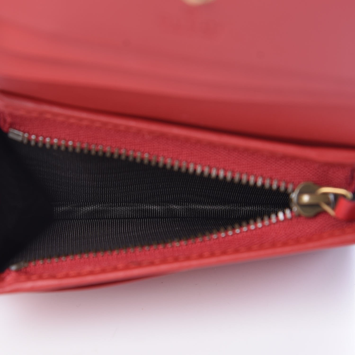 Gucci GG Supreme Monogram Cherry Embellished Card Case Wallet Hibiscus Red 5 of 8