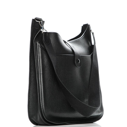 Hermes Taurillon Clemence Evelyne II TGM Black 3 of 7