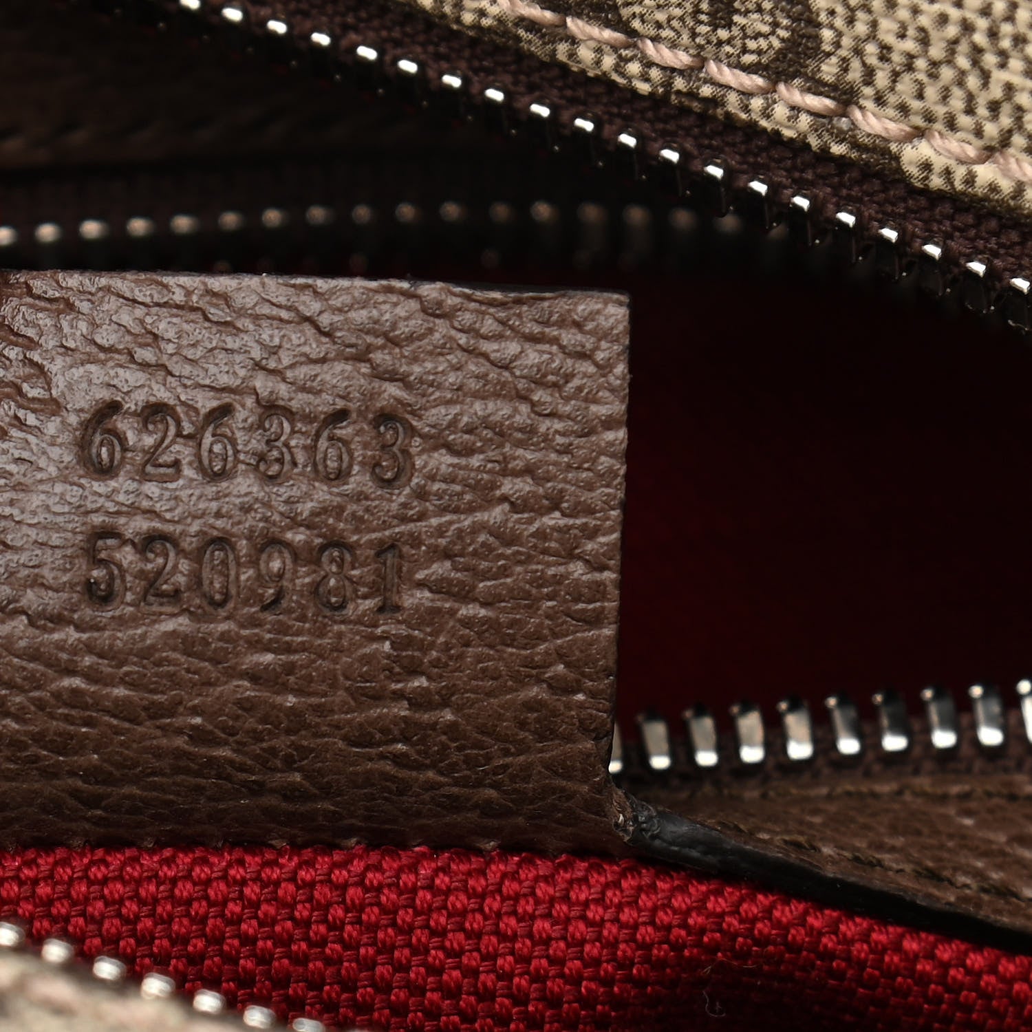 Gucci GG Supreme Monogram Textured Calfskin Square Messenger Bag Beige Ebony New Acero 7 of 10